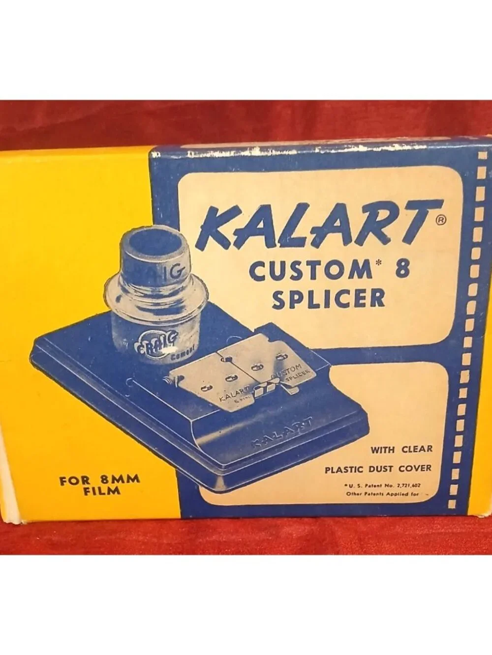 Vintage Kalart Custom 8 Splicer For 8mm Film 201 D